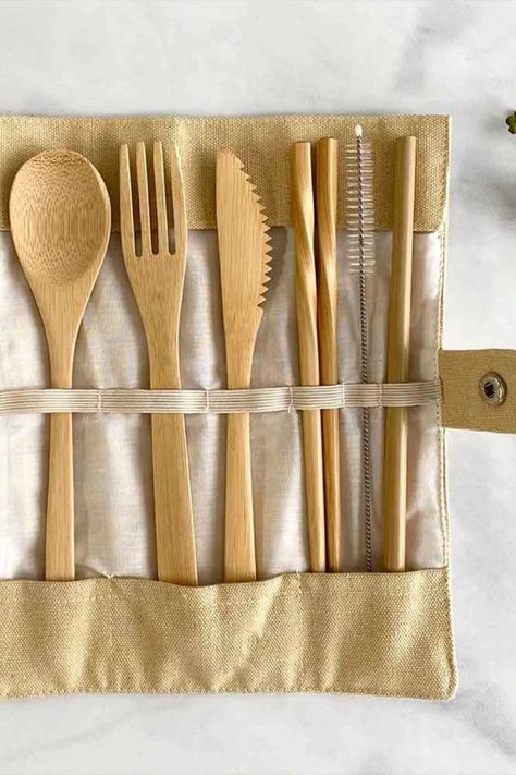 Travel Cutlery, Laser Logo, Bamboo Cutlery, Bamboo Utensils, Kitchen Ware, Color Wave, Indigo Colour, Cutlery Set, Dinnerware Set