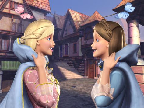 Barbie as the Princess and the Pauper The Princess And The Pauper, Barbie Classic, Barbie Rapunzel, Barbie Fairytopia, Princess And The Pauper, Barbie Cartoon, Barbie Princess, Barbie Movies, The Princess