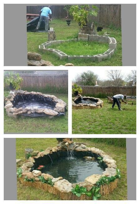 Above Ground Fish Pond Ideas, Above Ground Duck Pond, Above Ground Pond Ideas, Diy Water Garden, Kolam Koi, Taman Air, Turtle Pond, Diy Pond, Pond Ideas