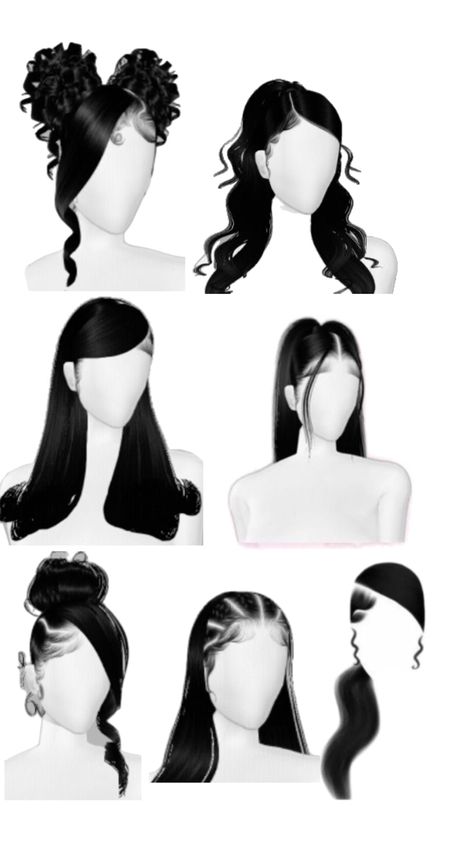 Easy Hairstyles For Straight Hair Medium, Hair Styles For Straight Hair, Imvu Hairstyles, Y2k Hairstyle, Latina Hairstyles, Virtual Hairstyles, Latina Hair, Curl Hair With Straightener, Natural Straight Hair