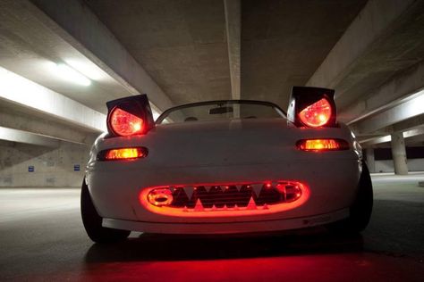 Angry Miata Sports Car, Garage, Sports, White