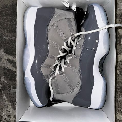 Air Jordan 11 Cool grey Air Jordan 11 Cool Grey, Jordan 1 Royal Toe, Jordan 11 Legend Blue, Jordan 11 Cool Grey, Jordan 1 Royal, Jordan 11s, Shoes Cool, Grey Jordans, Pretty Sneakers