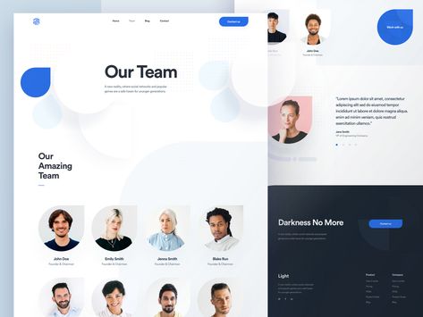 Light Team Page by Alex Banaga Happy Birthday Boyfriend Quotes, Identity Card Design, Corporate Website Design, Editorial Design Layout, Event Website, Team Page, Ui Design Website, Corporate Photography, List Design