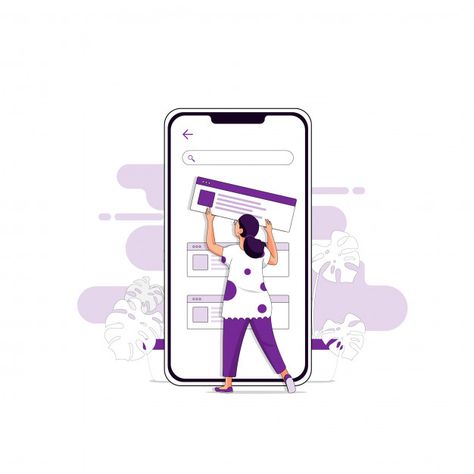 Ui/ux design illustration concept | Premium Vector Sign Up Page, Website Illustration, Mobile App Ui, Responsive Web Design, Responsive Web, User Interface Design, Create Website, Ux Ui, Phone Apps