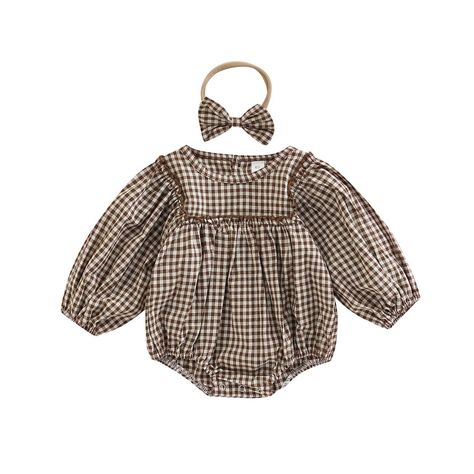 (Ad) Infant Baby Girl Plaid Romper Baby Sweatshirt Romper Ruffle Festival Clothes Fall Winter (As an Amazon Associate I earn from qualifying purchases) #thanksgivingoutfits Long Sleeve Romper Outfit, Sweatshirt Romper, Plaid Romper, Festival Clothes, Baby Girl Clothes Winter, Infant Baby Girl