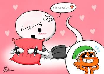 RadiumIven's DeviantArt gallery Carrie And Darwin Fanart, Darwin And Carrie Fanart, Carrie X Darwin, Darwin X Carrie, Gumball Ships, Darwin And Carrie, Carrie Fanart, Gumball Fanart, Gumball Darwin