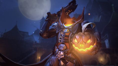 ArtStation - Overwatch : Halloween skins and props, Renaud Galand Overwatch Halloween, Reaper Overwatch, Overwatch, Gif, Halloween