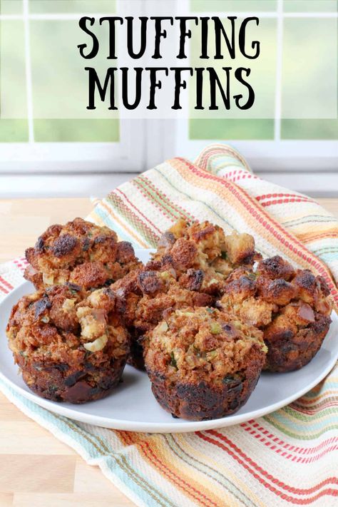 Stuffing Muffins Stuffing Muffins Thanksgiving, Thanksgiving Stuffing Muffins, Stuffing Muffins, English Biscuits, Gluten Free Gnocchi, Cuban Bread, Homemade Stuffing, Applesauce Muffins, Friends Recipes