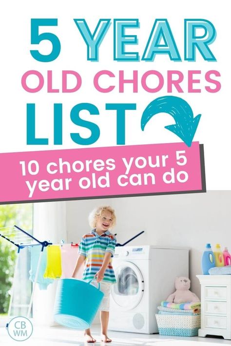 5 year old chores list. 10 chores your five year old can do. Looking for some age-appropriate chores for your 5 year old? Read this post to find a list of chores your child can do and get your chore cards and chore chart. #chores #chorelist #chorecards #chorechart #chores #5yearold Preschool Chores, List Of Chores, Chores For Kids By Age, Behavior Chart Toddler, Age Appropriate Chores For Kids, Kids Chores, Chore Cards, Chore Board, Toddler Chores