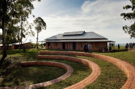 © Will Boase Modern Spanish Interior Design, Spanish Interior Design, Screed Floors, Spanish Interior, School Building Design, Window Shutters, School Building, Brick Building, Country House Decor