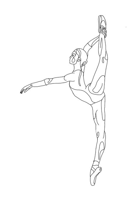 Dance Line Art, Inspo Tattoo, Ballet Dancer, Dance Art, Ballet Dancers, Line Art, Dancer, Projects To Try, Ballet