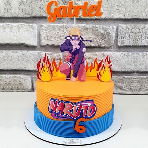 Pastel Minecraft, Bolo Naruto, Anime Cake, 24th Birthday, Cakes For Boys, 7th Birthday, Christmas Cake, Anime Naruto, Naruto