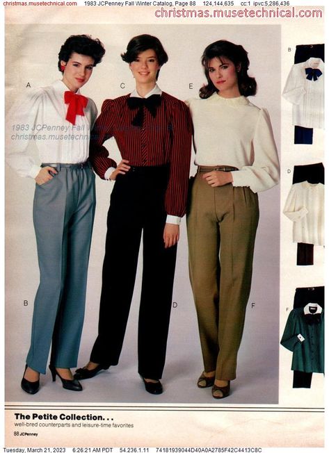 1983 JCPenney Fall Winter Catalog, Page 88 - Catalogs & Wishbooks 80s Jcpenney Catalog, 1983 Clothes, 1980 Catalog, Toxic Outfits, Jcpenney Catalog, 1983 Fashion, 1989 Fashion, 1980 Fashion, 80s Stuff