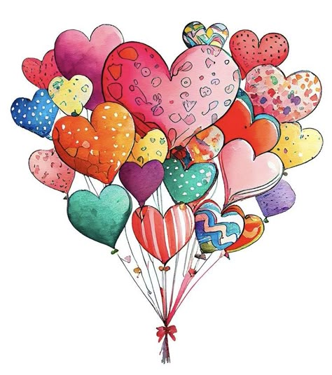 Happy Birthday Hearts, Happy Birthday Art, Happy Birthday Greetings Friends, Birthday Wishes Messages, Happy Birthday Wishes Cards, 강아지 그림, Birthday Wishes Cards, Happy Birthday Messages, Happy Paintings