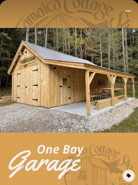 Wood Shelter, Store Firewood, Sheds Ideas Backyard, Atv Implements, Classic Garage, Backyard Barn, Backyard Garage, Modern Americana, Small Barns