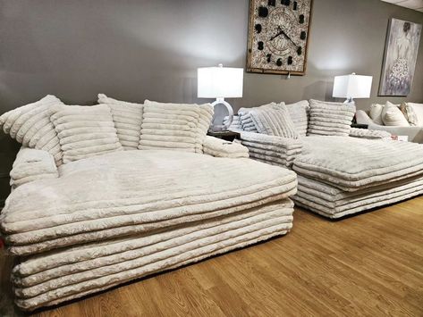 Fluff Daddy Couch, Marshmallow Decor, Basement Update, Cuddle Couch, Big Couch, Brown Squirrel, Diy Furniture Upholstery, The Big Comfy Couch, Family Bed