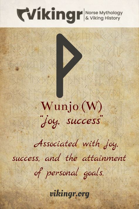 This rune that resembles the letter "P" is called Wunjo, and it represents joy and success...  #NorseMythology #NordicRunes #Vikings #VikingGods #MythologyMonday #NorseCulture #AncientReligion #NorseLegends #VikingLore #NordicTraditions #GodsOfTheNorth #VikingSagas #MythicalBeings #NorsePantheon #VikingWarriors #Asgard #Valhalla #Vikingr #Rune #Wunjo Rune Binding, Success Rune, Birth Runes, Berkana Rune, Norse Mythology Gods, Wunjo Rune, Bind Runes, The Nine Realms, Nine Realms