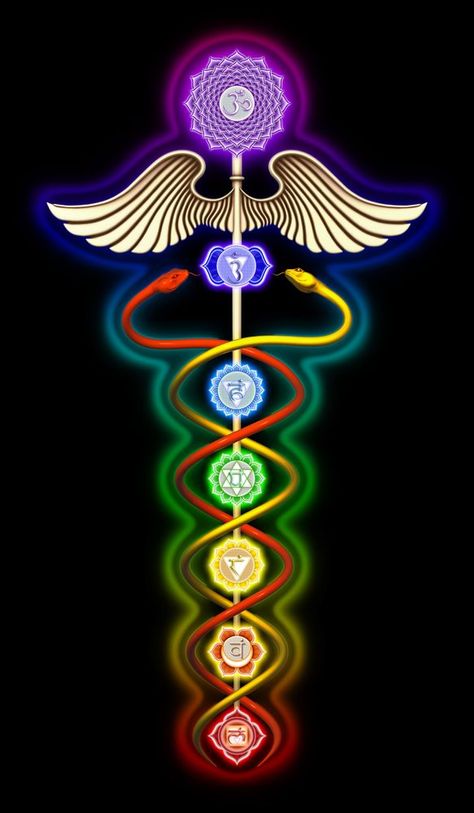 Blockages in the chakras can cause disease. In quantum physics it has been discovered that the human observer can affect the observed. In a similar vein, it has been postulated that human consciousness, or one's spiritual field or aura, can affect the body matter. Seven Chakras, Rainbow Colors, Rainbow