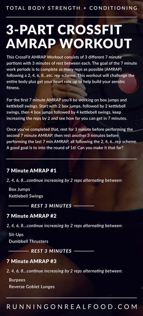 Crossfit Amrap, Calisthenics Workout Routine, Amrap Workout, Kettlebell Training, Box Jumps, Kettlebell Swings, Strength Conditioning, Aerobics Workout, Popular Workouts