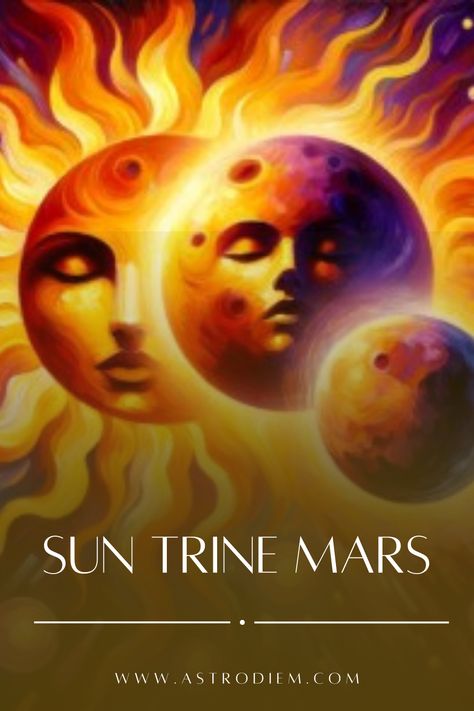 When the Sun forms a trine with Mars in a natal chart, it’s like a cosmic high-five for your personal energy and drive. #MarsOppositionJupiter #AstrologyAspects #CelestialEvents #PlanetaryTransits #AstrologyInsights Personal Energy, Natal Charts, Go Getter, Life Force, High Five, How To Better Yourself, Mars, Astrology, The Sun