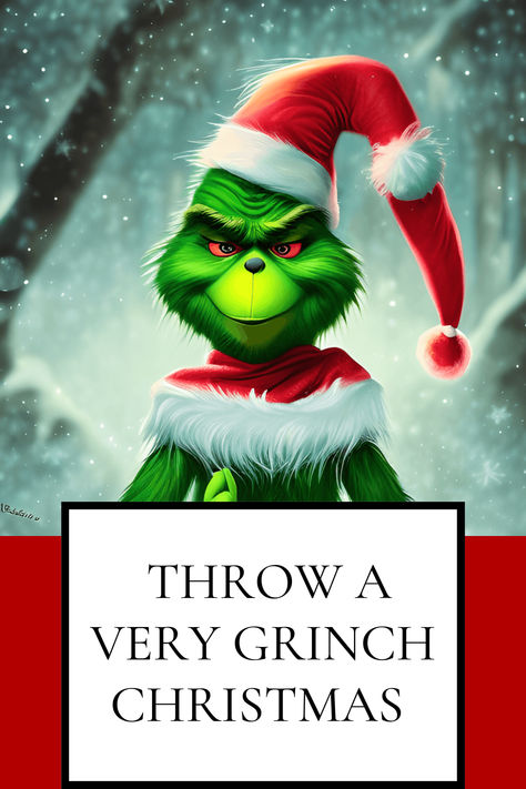 "🎄 Get ready to grow your heart three sizes! Dive into our latest blog for the ultimate guide on throwing a 'Very Grinch Christmas Party' 🎉. From Grinchy invites to Whoville decor, we've got you covered with creative ideas for every aspect of your festive celebration. 🍪🎁🎶 #GrinchmasParty #HolidayFun #GameNightsGalore" Grinch Christmas Decorations Whoville Party Ideas, Grinch Cave Ideas, The Grinch Themed Christmas Party, Adult Grinch Christmas Party, Adult Grinch Party, Whoville Birthday Party Ideas, Grinch Backdrop Ideas, Whoville Party Ideas, The Whos From Whoville