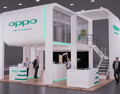 OPPO Exhibition on Behance Architecture Tutorial, Architecture Advertising, Exhibition Stall Design, Stall Design, Facade Architecture Design, Advertising Graphic Design, Exhibition Stall, Exhibition Stands, Stall Designs