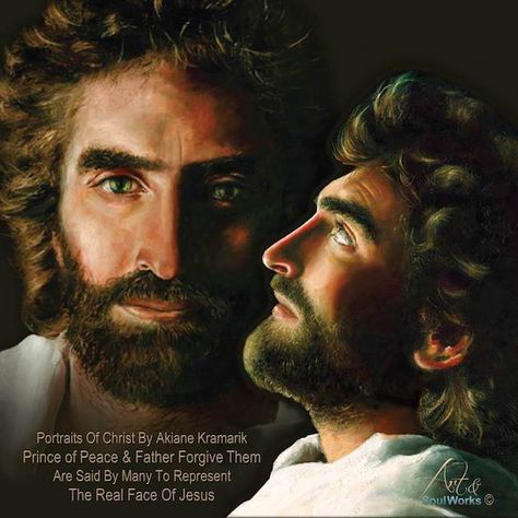 Protrat of Jesus and Profile of Jesus by Akiane Kramarik Akiane Kramarik Paintings, Akiane Kramarik, Child Prodigy, Jesus Artwork, Prophetic Art, Jesus Face, Pictures Of Jesus Christ, Ayat Alkitab, Prince Of Peace