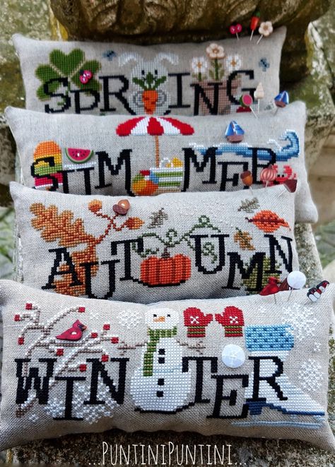 Cross Stitch Pillows, Summer Cross Stitch, Unique Cross Stitch, Cross Stitch Tutorial, Crazy Mom, Cross Stitch Pillow, Xmas Cross Stitch, Cross Stitch Tree, Cross Stitch Christmas Ornaments