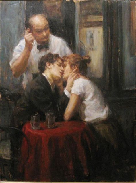 Ron Hicks: Ron Hicks, Oil Painting, Mirror