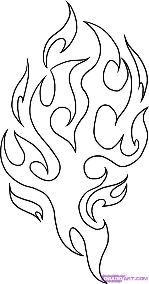 flame pattern wirework Fire Coloring Pages, Drawing Flames, Flame Tattoos, Flame Art, Stencil Templates, Airbrush Art, Outline Drawings, Tattoo Pattern, Tattoo Stencils