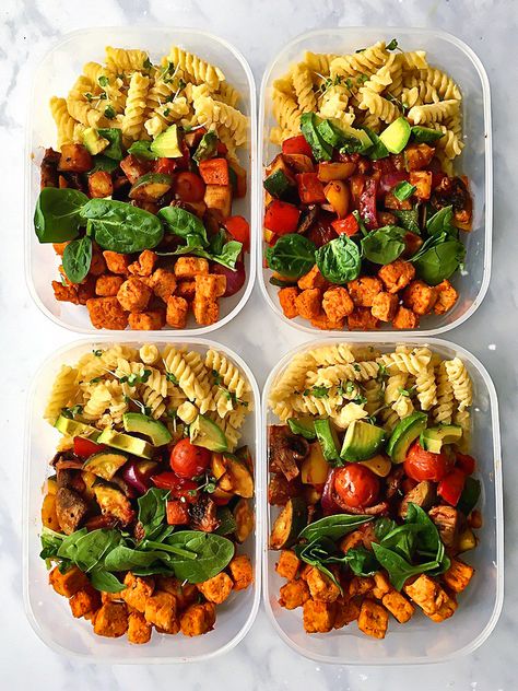 Veg Meal Prep, Quorn Recipes, Veggie Meal Prep, Hummus Pasta, Vegetarian Meal Prep, Healthy Lunch Meal Prep, Work Meals, Easy Healthy Meal Prep, Lunchbox Ideas