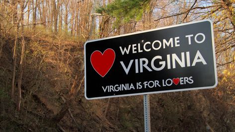 Virginia really is for lovers: The states most looking for love, according to Google Virginia Name, Roadside Signs, Travel Quiz, Fairfax County, Travel Facts, Virginia Is For Lovers, Old Dominion, University Of Virginia, Looking For Love