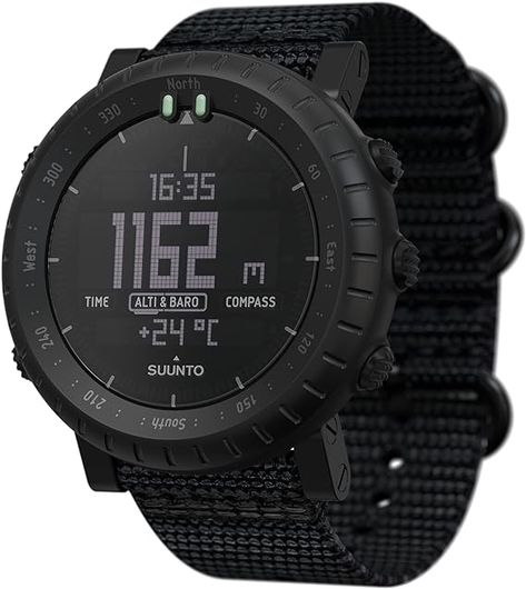 Suunto Alpha Outdoor Watch with GPS navigation and weather updates, designed for outdoor enthusiasts. Suunto Core, Suunto Watch, Adventure Watches, Tactical Watch, Alpha Pack, Outdoor Watch, Altimeter, Barometer, Sports Watch