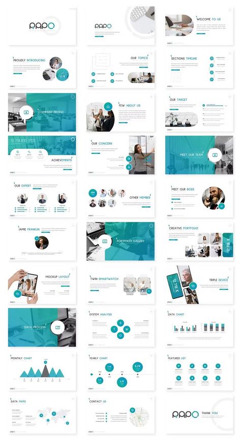 Business Powerpoint Template Modern Powerpoint Design, Best Presentation Templates, Ppt Template Design, Powerpoint Slide Designs, Powerpoint Layout, Business Model Canvas, Proposal Design, Powerpoint Design Templates, Powerpoint Presentation Design