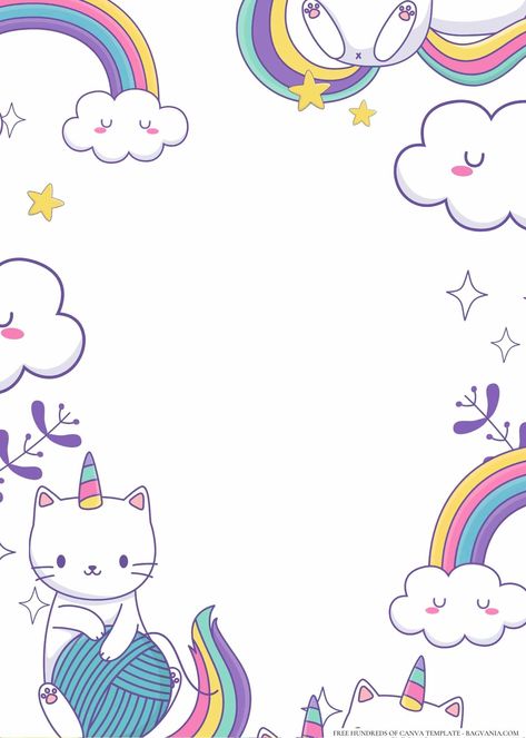 Get 22+ Unicorn Cat Baby Shower Invitation Templates #free #freeinvitation2019 #birthday #disney #invitations #invitationtemplates Unicorn Cat Birthday Party, Baby Shower Invitation Templates Free, Cat Birthday Invitations, Cat Invitations, Cat Baby Shower, Birthday Party Invitations Free, Cat Themed Parties, Cat Themed Birthday Party, Cat Balloons