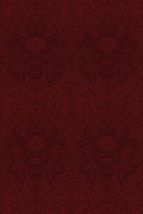 Victorian Fabric, Dark Red Background, Red Damask, Design Edit, Timorous Beasties, Velvet Wallpaper, Damask Fabric, Internal Design, Damask Wallpaper