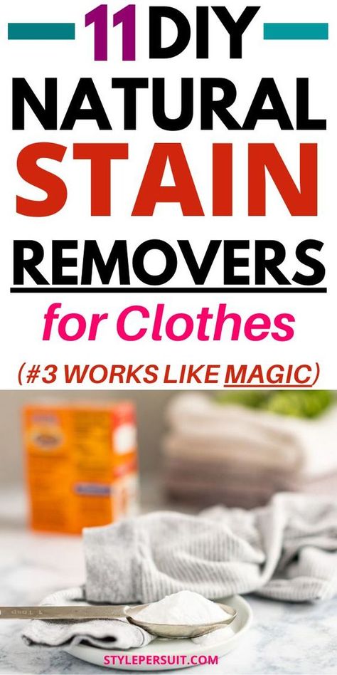 Looking for the best stain remover for clothes? Check out this easy to use homemade cleaning product that will take stains out of clothes. Works great for baby clothes and more! Make this Best Diy Stain Remover For Clothes, How To Remove Stains From Clothes That Have Been Washed, Diy Stain Remover For Clothes White, How To Get A Greese Stain Out Of Clothes, Diy Laundry Stain Remover Spray Homemade Shout, Natural Stain Remover, Stain Remover Clothes, Stain On Clothes, Homemade Cleaning Products