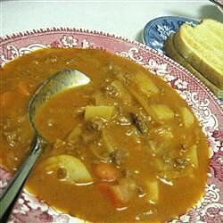 German Tomato Soup Recipe | Allrecipes German Tomato Soup Recipe, German Tomato Soup, Potatoes Cabbage, Condensed Tomato Soup, Soup With Ground Beef, Tomato Soup Recipe, Cabbage Casserole, Tomato Broth, Soup Broth