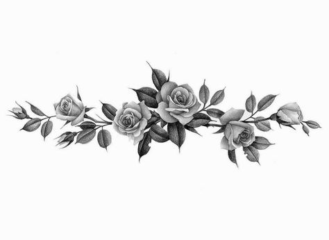 Rose Stem Tattoo, Chest Tattoo Designs Female, Rose Vine Tattoos, Wreath Tattoo, Wrist Tattoo Cover Up, Wrap Tattoo, Animal Tattoo Ideas, Blue Rose Tattoos, Flower Wrist Tattoos