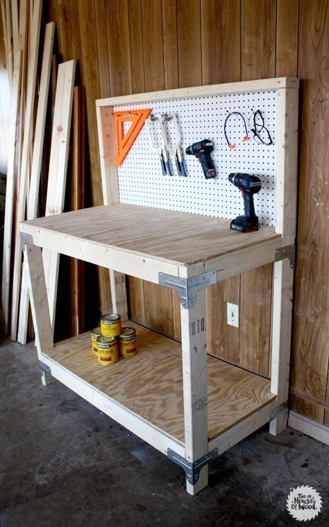 Pallet Bank, Thrifty Diy, Bank Design, Diy Workbench, Garage Work Bench, Workbench Plans, Woodworking Workbench, Work Bench, Woodworking Bench