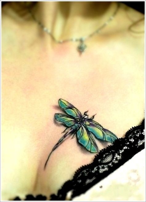 Dragonfly Tattoo (10) Moonlight Tattoo, Small Dragonfly Tattoo, Dragonfly Tattoos, Flying Tattoo, Dragonfly Tattoo Design, Free Tattoo Designs, Kunst Tattoos, Cool Chest Tattoos, Chest Tattoos For Women