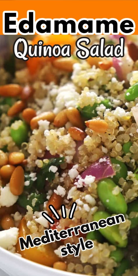 Recipes Using Edamame, Edamame Salad Recipes, Recipes With Edamame, Edemame Recipes Salad, Edamame And Chickpea Salad, Edamame Quinoa Salad, Quinoa And Edamame Salad, Edamame Quinoa Bowl, Quinoa Edamame Bowl