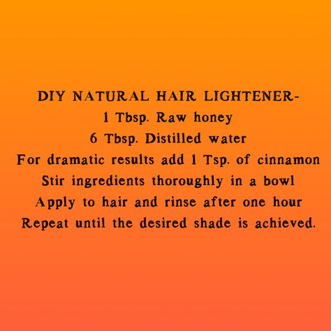 Diy Hair Lightening Spray, Natural Hair Lightener, Hair Lightener Diy, Diy Bleach Hair, Hair Lightening Spray, Diy Natural Hair, Hair Station, Lighten Hair Naturally, Hair Lightening