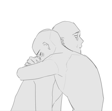 Hugging Drawing, Couple Poses Reference, 캐릭터 드로잉, Drawing Expressions, Poses References, Figure Drawing Reference, Dessin Adorable, Sleeves Clothing, Self Design