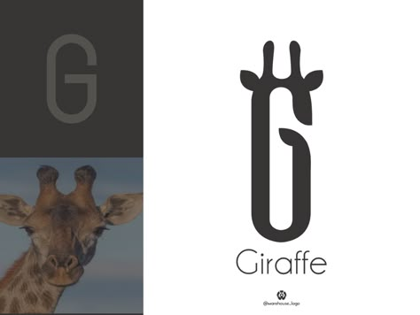 G + Giraffe by warehouse_logo on Dribbble Giraffe Icon, Giraffe Logo, Bread Logo, Zoo Logo, 50 Logo, Zoo Project, Zoo Design, Logo Challenge, Zoo Park