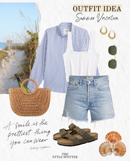 Poplin Top Outfit, Summer Outfits Date Night, Mum Style, Hot Weather Outfits, Birkenstock Outfit, Outfit Work, Simple Summer Outfits, Summer Shorts Outfits, Practice Outfits