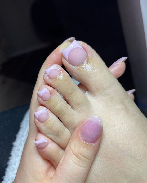 Light Pink Pedicure Ideas, Light Pink French Tip Toes, Light Pink Pedicure, Light Pink Toes, Light Pink Toe Nails, French Tip Pedicure, French Tip Toes, Pink Pedicure, Pink Toe Nails