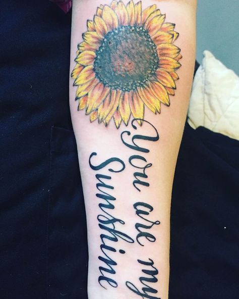 101 Amazing You Are My Sunshine Tattoo Ideas You Need To See! | Outsons | Men's Fashion Tips And Style Guides U Are My Sunshine, Sunshine Tattoo Ideas, Sunshine Tattoos, My Sunshine Tattoo, Yellow Tattoo, Sunshine Tattoo, 12 Tattoos, Bright Tattoos, Tattoos With Kids Names