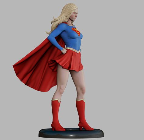 Supergirl Statue, Supergirl Cosplay, Dc Characters, Comic Books Art, Supergirl, Naruto Uzumaki, Superman, Comic Art, Dc Comics