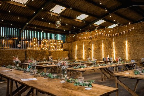 Sarah & Jim MacDonald - Willoughby Farm Rustic DIY Cow Shed Wedding Brazilian Vibes, Bridal Suite Decor, Farm Wedding Reception, Stables Wedding, Shed Wedding, Rustic Shed, Grain Store, Outdoor Country Wedding, Cow Shed